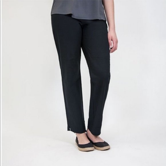Eileen Fisher Pants - Eileen Fisher Side Zip Elastic Waist Pants
